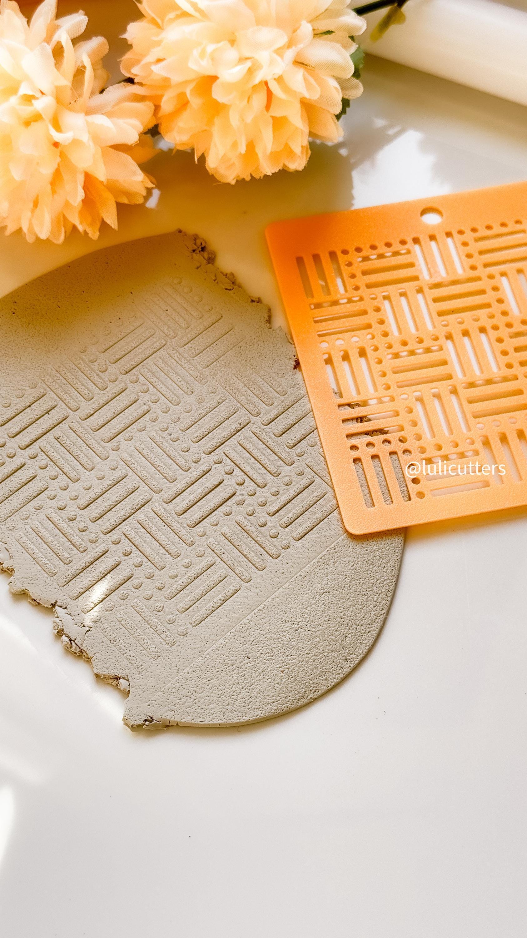 Geometric Texture Stencil | Modern Pattern for Clay & Crafts