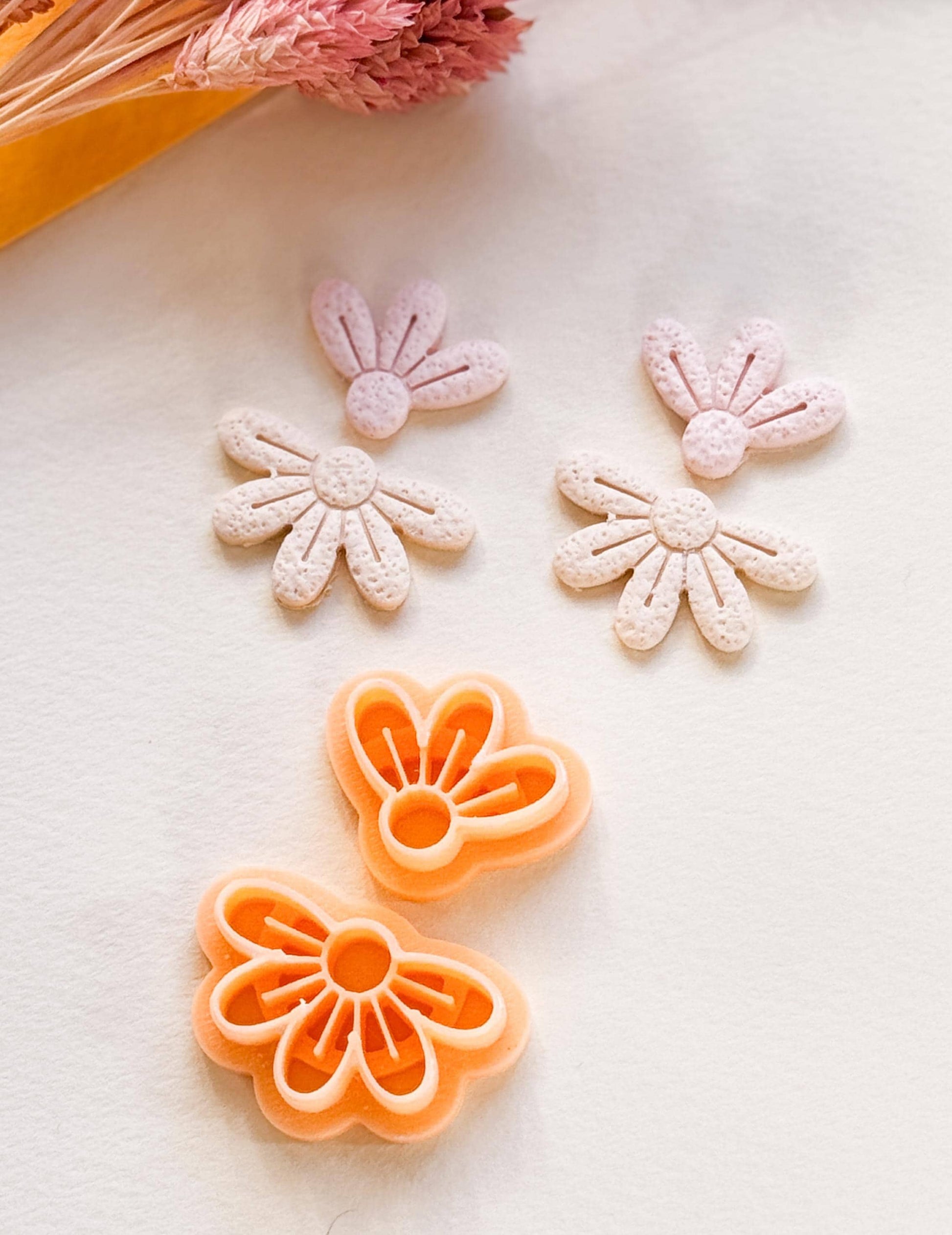 Flower Earring Cutter Set: Polymer Clay Floral Shapes, DIY Jewelry Making