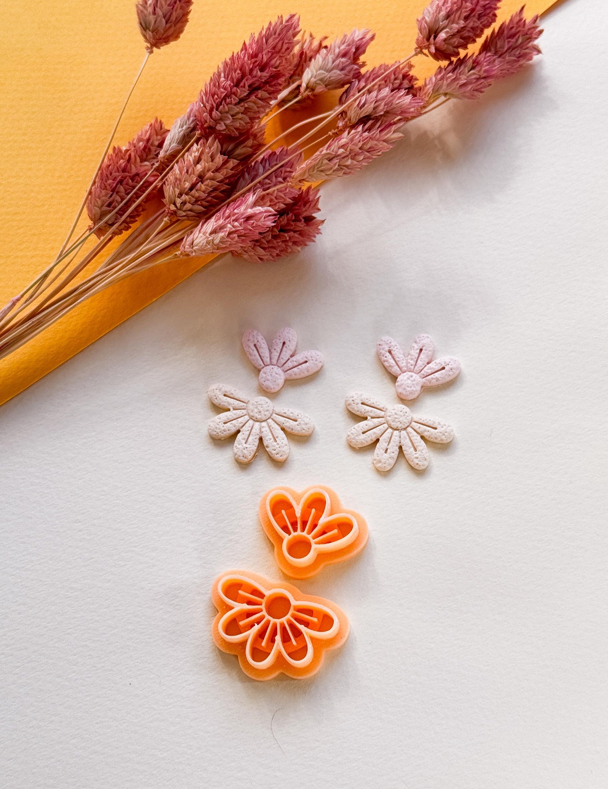 Flower Earring Cutter Set: Polymer Clay Floral Shapes, DIY Jewelry Making