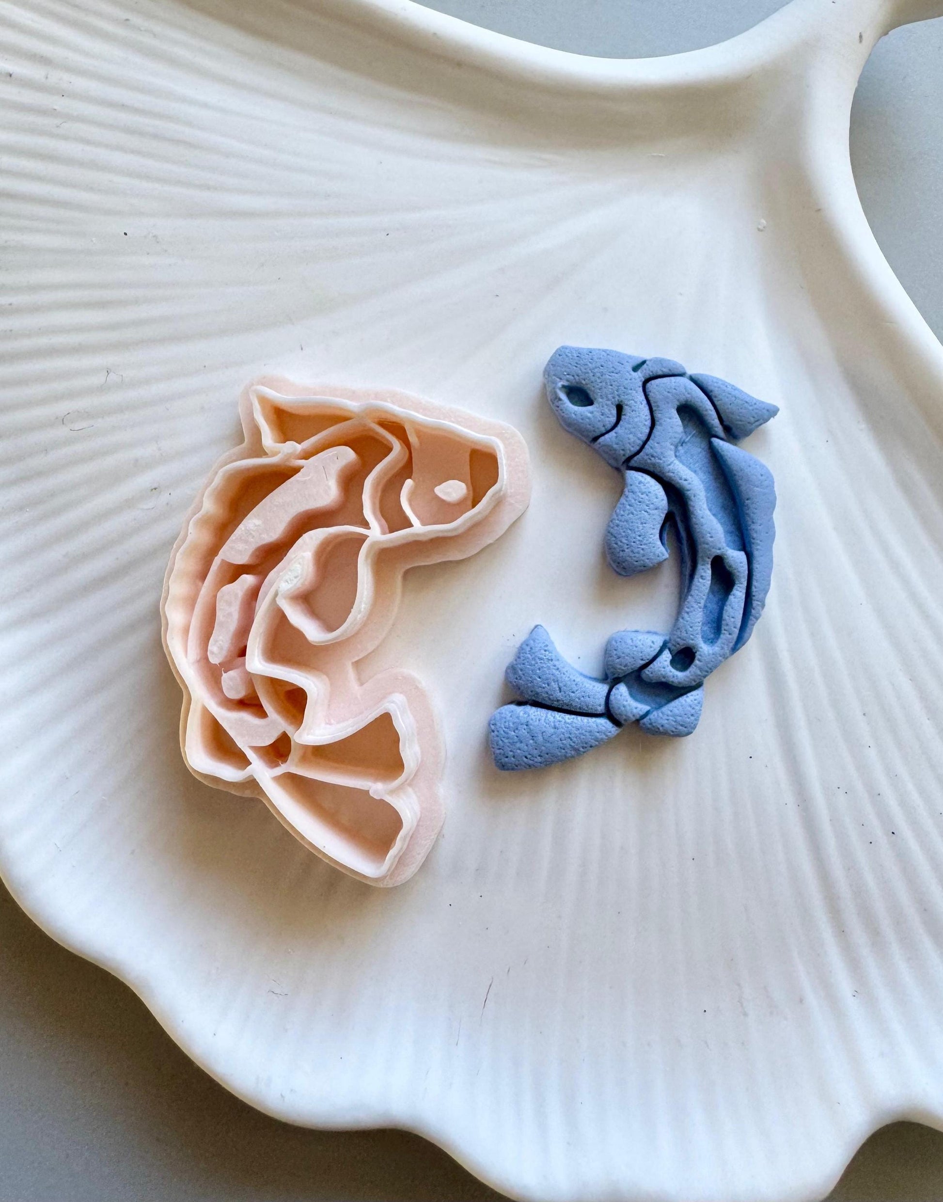 Koi Fish Polymer Clay Cutter: Elegant Jewelry Design
