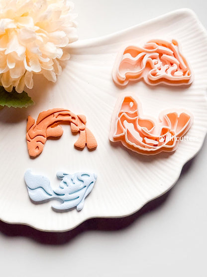 Koi Fish Polymer Clay Cutter: Elegant Jewelry Design