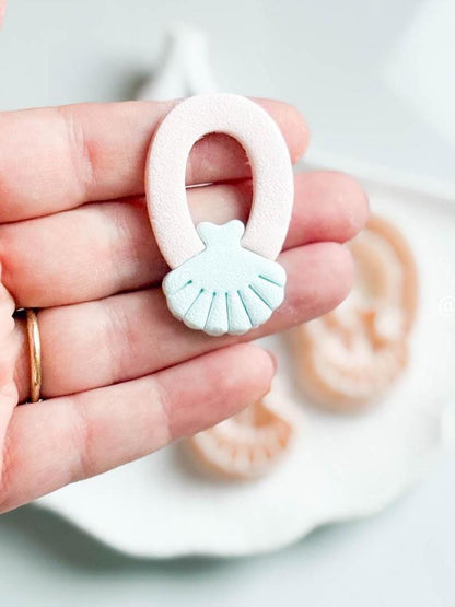 Seashell Clay Cutter Set: Coastal Polymer Clay Earring Tool