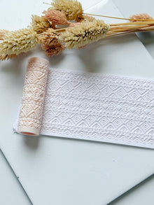 Aztec Geometric Polymer Clay Roller Embossing Texture Tool