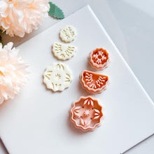 Floral Layered Medallion Cutter Botanical Polymer Clay Mold for Tiered Earrings, Charms & Jewelry Designs