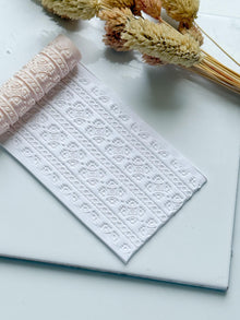 Leaf Geometric Pattern Polymer Clay Roller Embossing Texture Tool