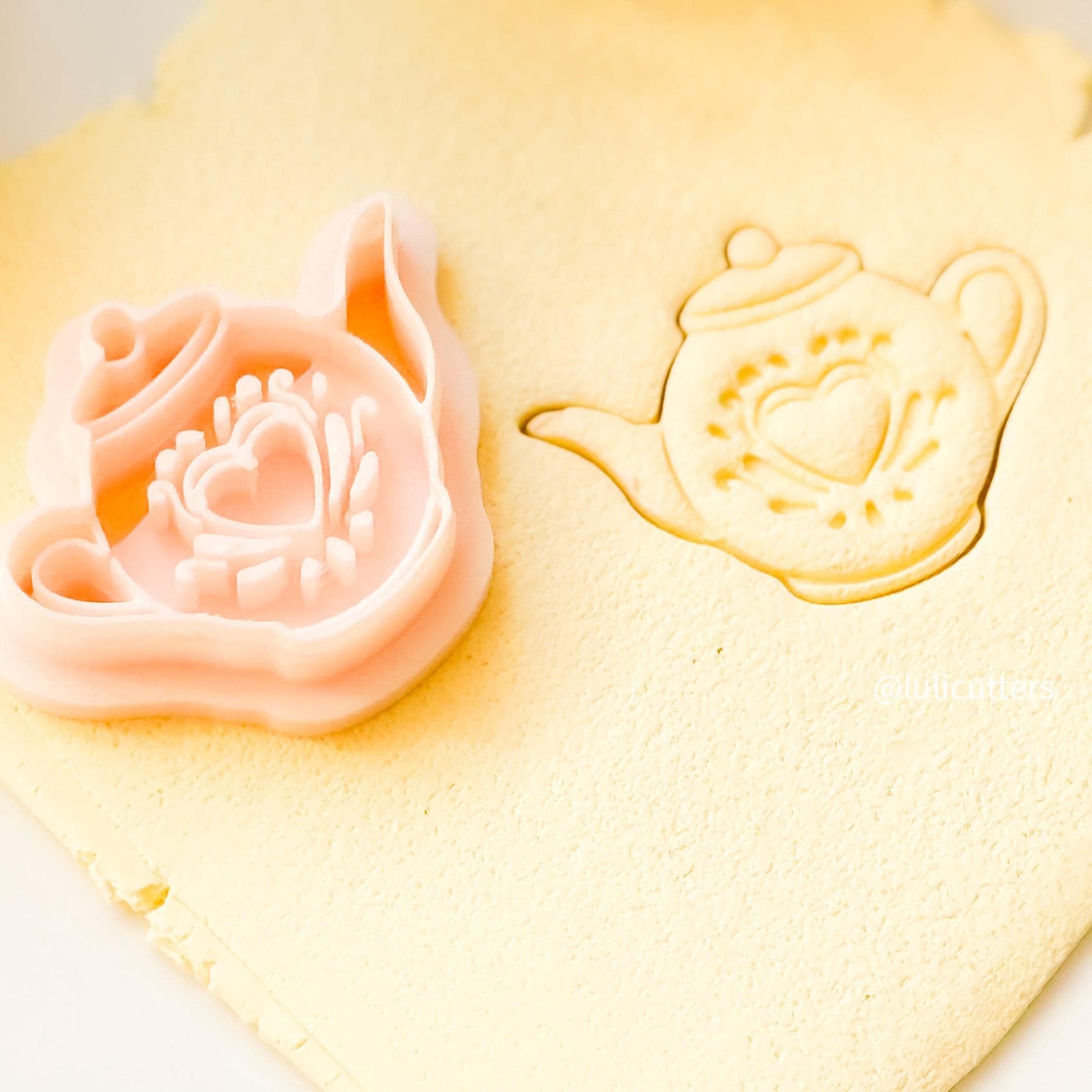 Teapot Heart Polymer Clay Cutter: Jewelry, Fondant & Craft Projects