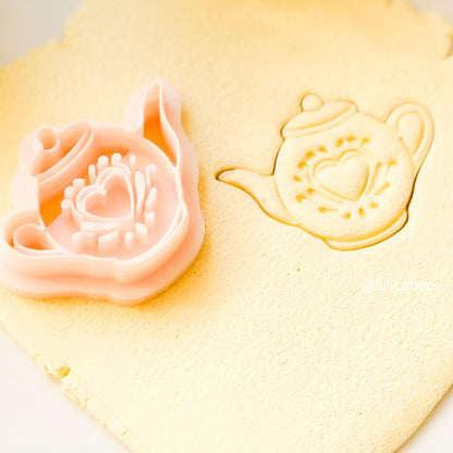 Teapot Heart Polymer Clay Cutter: Jewelry, Fondant & Craft Projects