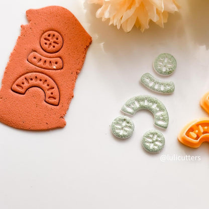 Ceramic Pattern Clay Cutter: Textured Polymer Clay Jewelry Tool