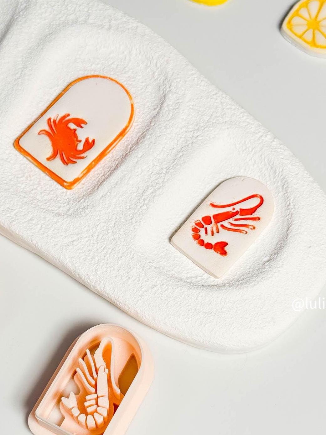 Shrimp Lobster Clay Cutter: Sea Creature Polymer Clay Tool