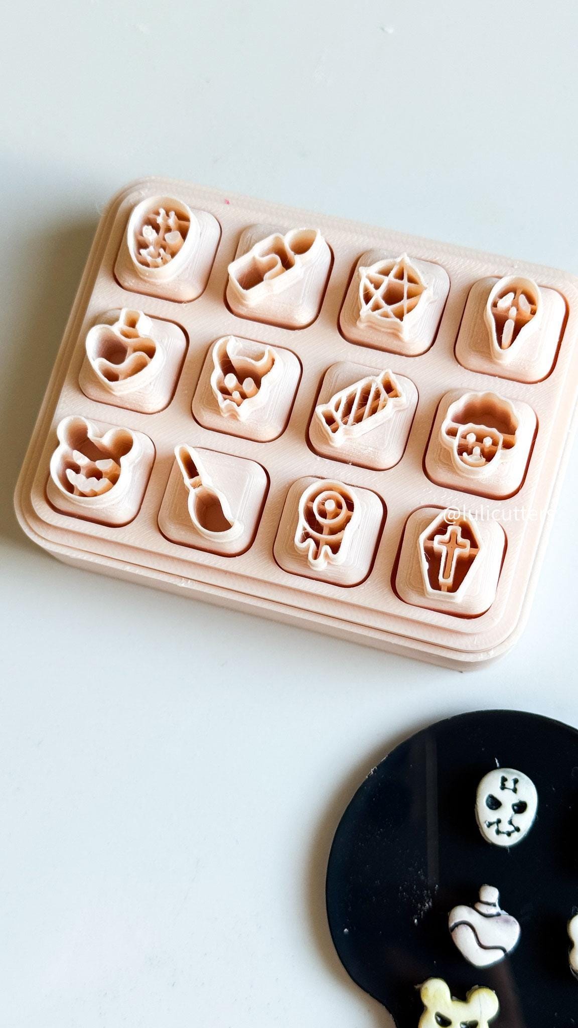 Mini Halloween Clay Cutter Set: Spooky Charms, Jewelry Making