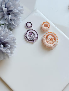 Vampire Cameo Cutter Set: Halloween Polymer Clay Jewelry Molds