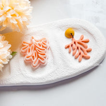 Coral Polymer Clay Cutter Beachy Ocean-Inspired Earring Cutter for Coastal Jewelry