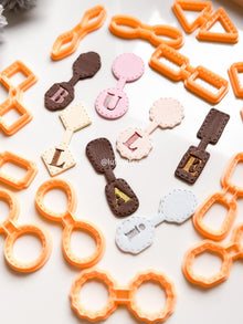 Stitch Effect Keychain Cutter: Polymer Clay Tag Maker