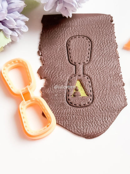 Stitch Effect Keychain Cutter: Polymer Clay Tag Maker