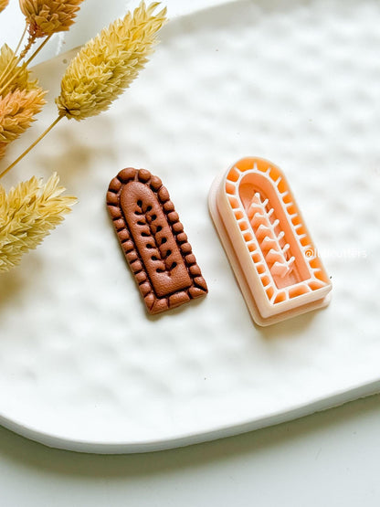 Botanical Arch Clay Cutter: Leaf Branch Detail - Polymer Jewelry Design