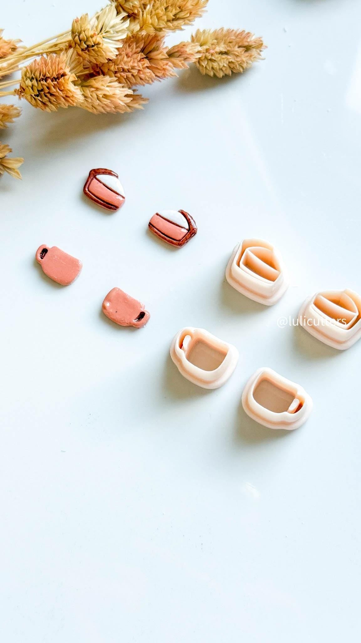 Autumn Stud Cutter Set Fall Mini Polymer Clay Earring Pack