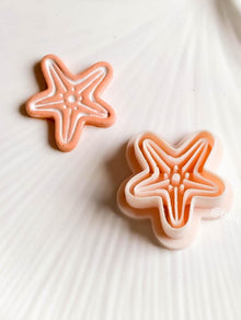 Starfish Clay Earring Cutter Imprint Design in 25mm, 30mm, or 35mm