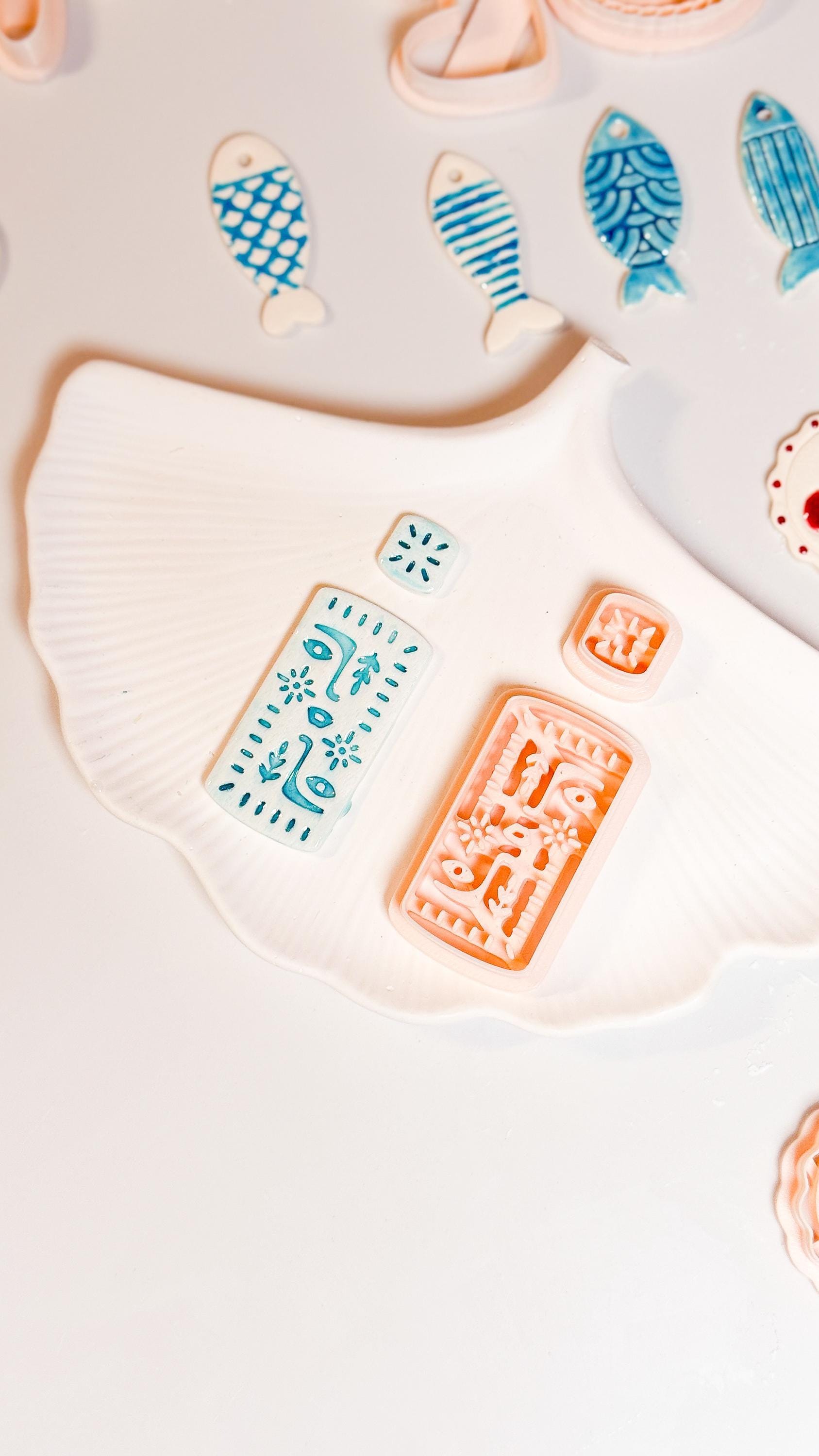 Aztec Pattern Clay Cutter: Tribal Earring, Pendant DIY