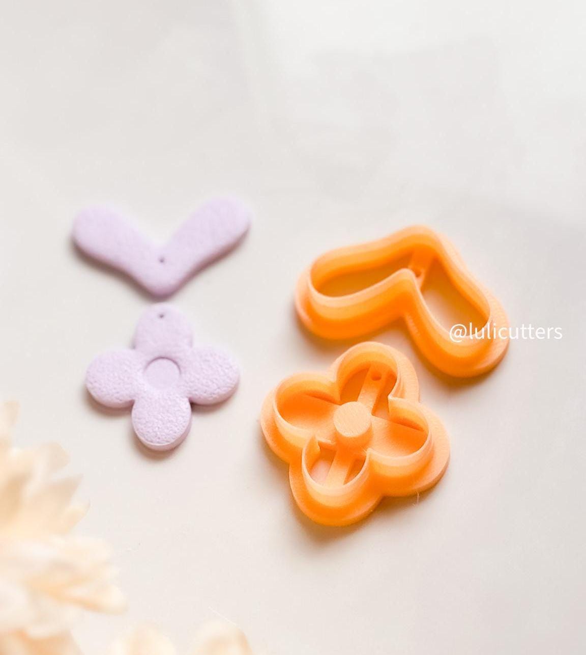 Flower and Leaf Polymer Clay Cutter Cute Shapes for Earrings, Jewelry, Crafts