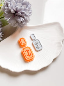 Anchor Clay Cutter: Modern Nautical Earring, Polymer Clay Jewelry