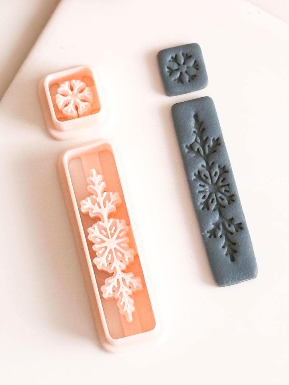 Snowflake Bar Polymer Clay Earring Cutter Christmas Dangle Earring Jewelry Tool