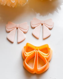 Bow Earring Clay Cutter: Sharp Edge Ribbon Tool