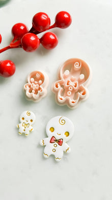 Gingerbread Baby Clay Cutter – Christmas Polymer Clay Cookie Shape