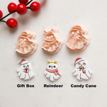 Christmas Ghost Clay Cutters – Holiday Earrings, Charms (25-45 mm)
