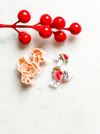 Santa Goose Clay Cutter: Polymer Clay Earring & Charm Tool