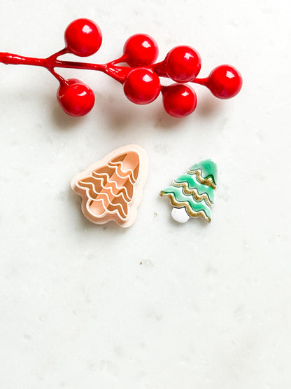 Christmas Tree Polymer Clay Cutter Layered Evergreen Shape