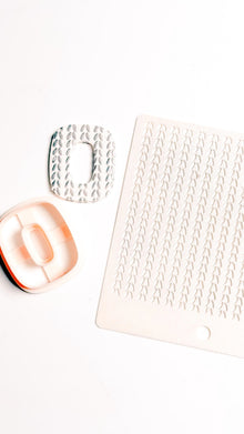 Knit Texture Stencil for Polymer Clay: Simple Sweater Pattern