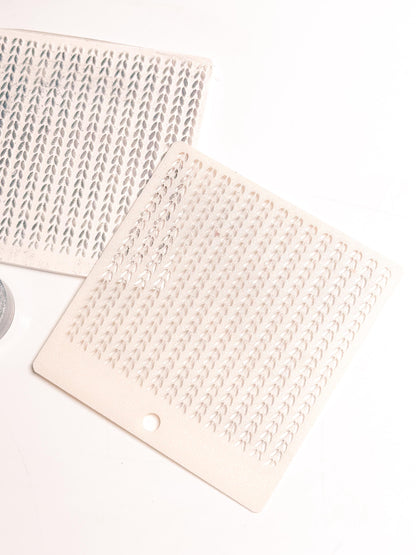 Knit Texture Stencil for Polymer Clay: Simple Sweater Pattern