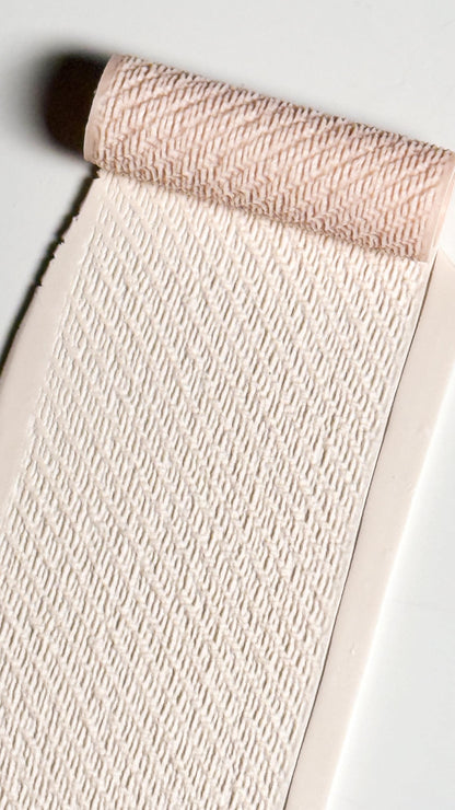 Diagonal Rib Stitch Texture Roller for Polymer Clay – Knit Pattern Emboss Rolling Pin