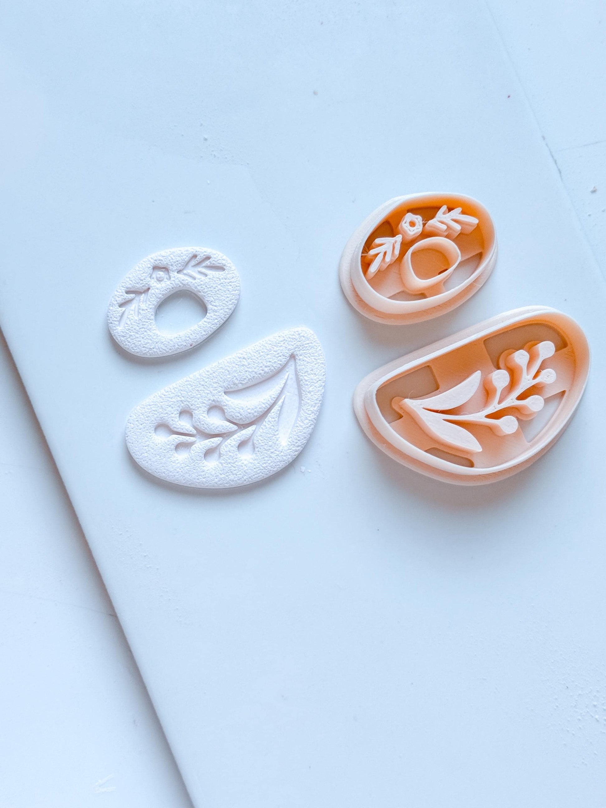 Floral Dangle Earring Polymer Clay Cutter Set Jewelry Making Tools