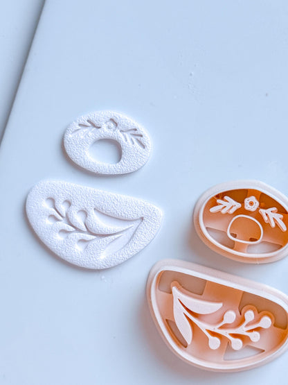 Floral Dangle Earring Polymer Clay Cutter Set Jewelry Making Tools