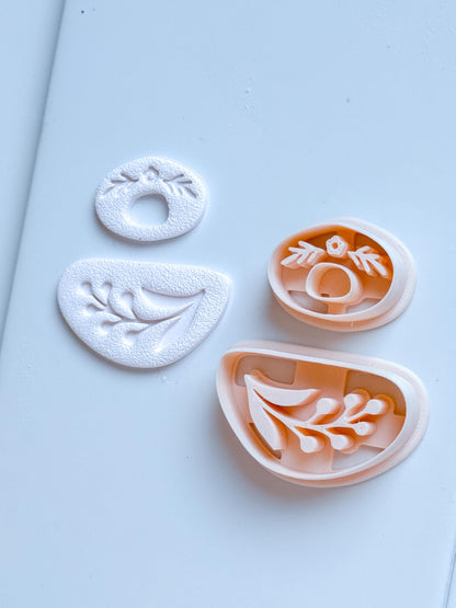 Floral Dangle Earring Polymer Clay Cutter Set Jewelry Making Tools