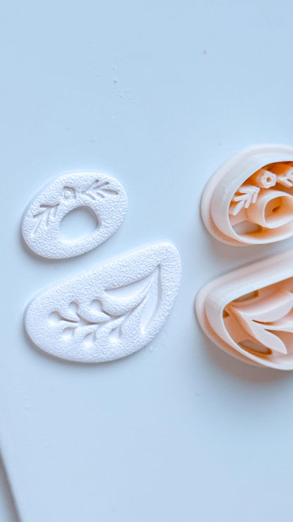 Floral Dangle Earring Polymer Clay Cutter Set Jewelry Making Tools