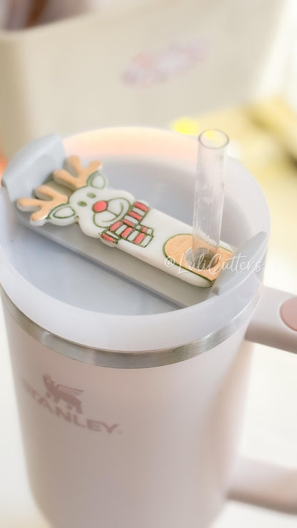 Santa and Reindeer Clay Cutters – Christmas Stanley Tumbler Topper Polymer Clay Tools