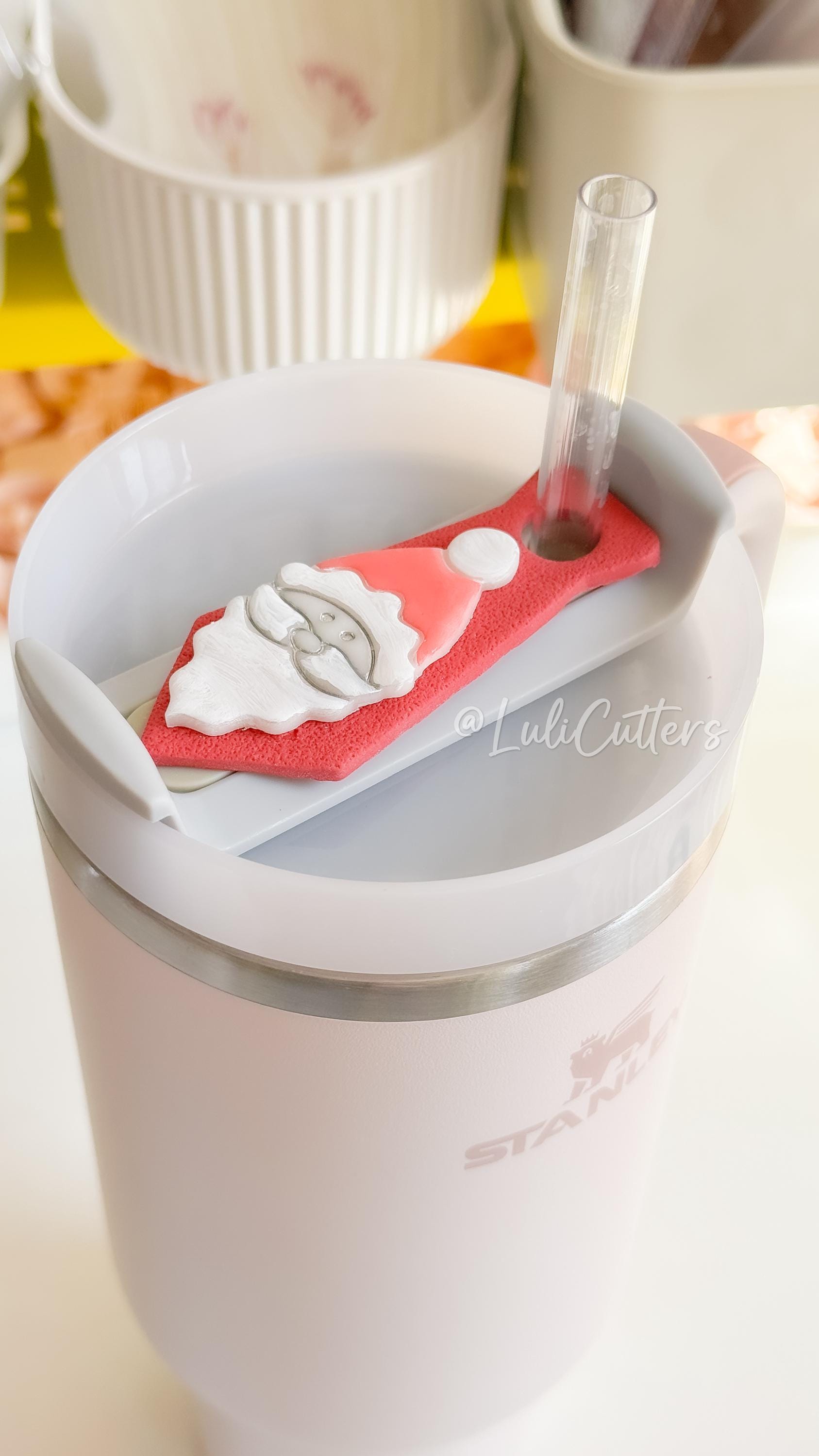 Santa and Reindeer Clay Cutters – Christmas Stanley Tumbler Topper Polymer Clay Tools