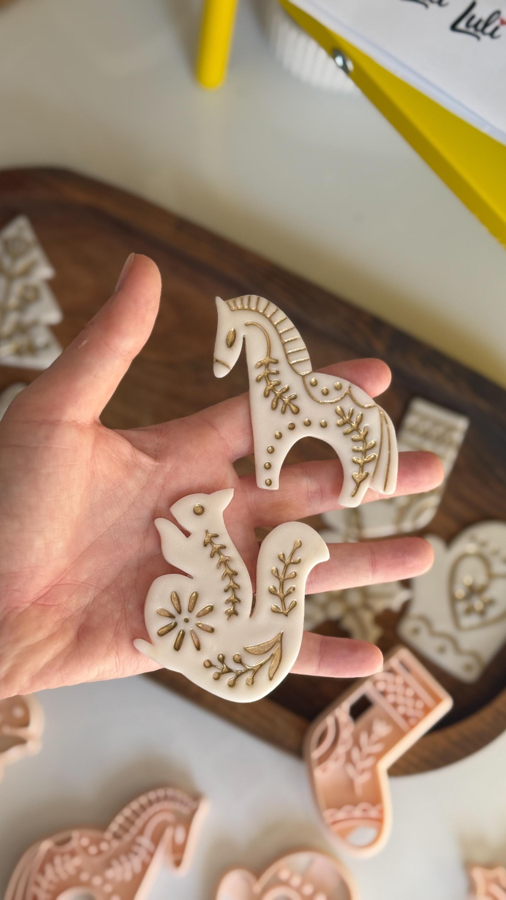 Christmas Ornament Clay Cutter Set – Tree Baubles & Holiday Decor Shapes (75mm)