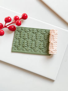 Christmas Tree Embossing Roller – Holiday Pattern Roller for Polymer Clay