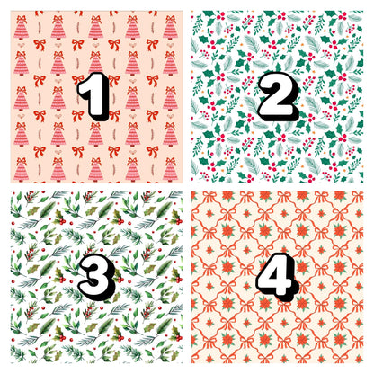 Christmas Winter Patterns Transfer Papers – Festive Polymer Clay Surface Designs