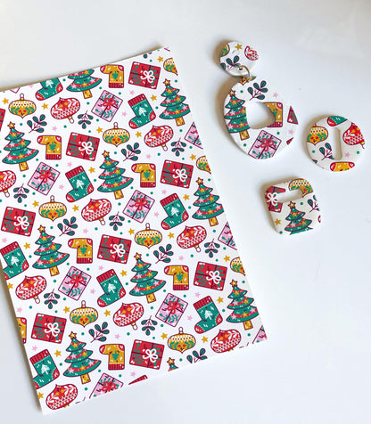 Christmas - Winter Transfer Papers – Festive Polymer Clay Surface Designs