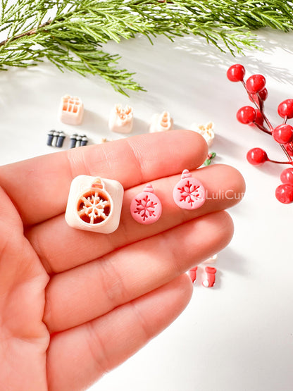 Christmas Mini Clay Cutter Set: Holiday Shapes, 12mm