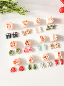 Christmas Mini Clay Cutter Set: Holiday Shapes, 12mm