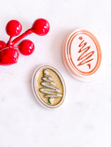 Oval Christmas Tree Clay Cutter: Holiday Earring Design