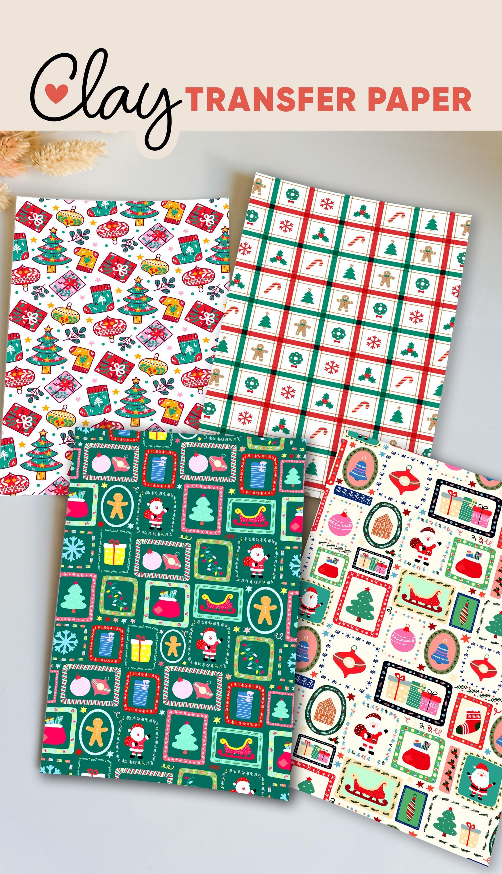 Christmas - Winter Transfer Papers – Festive Polymer Clay Surface Designs