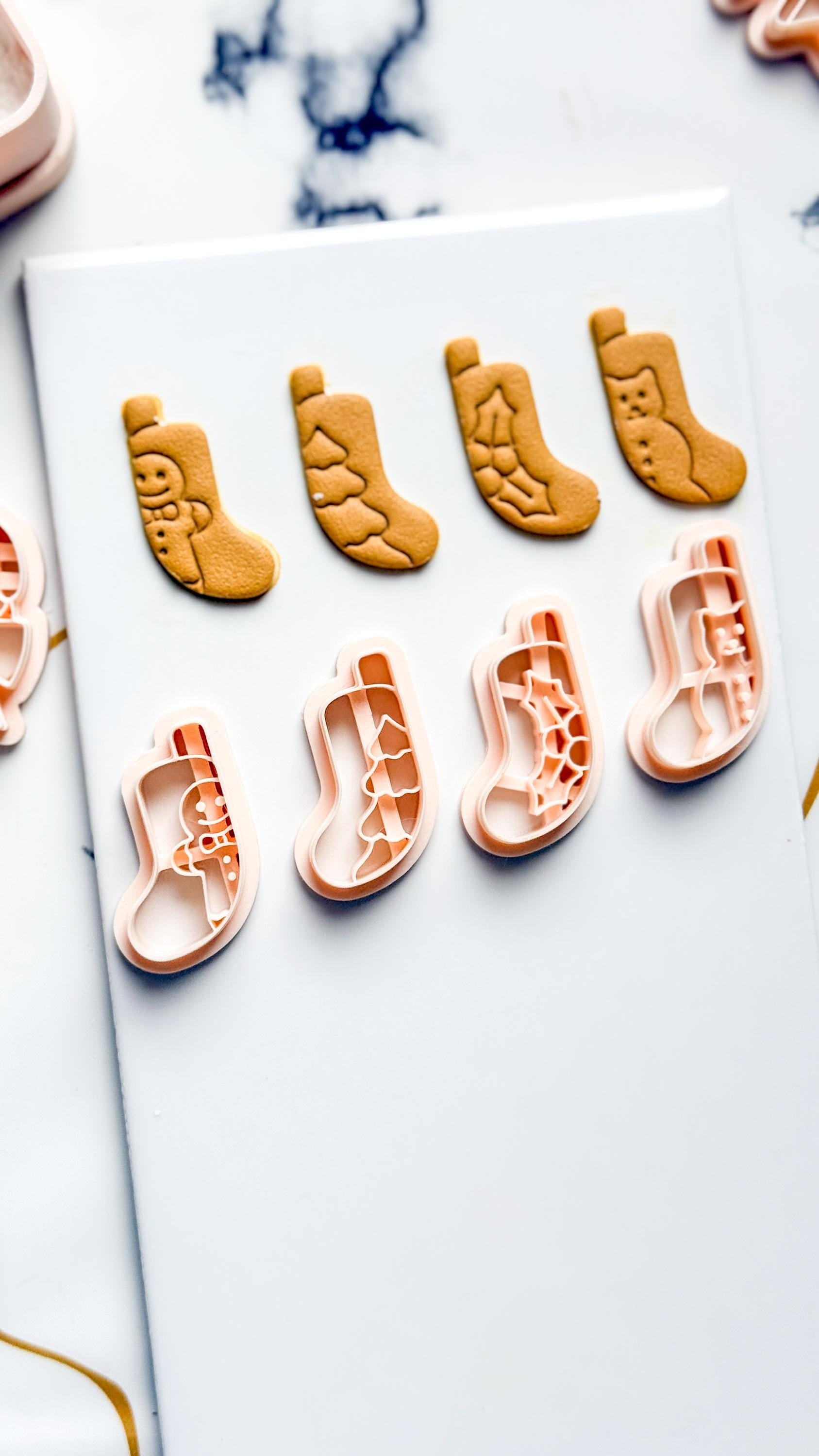 Christmas Stocking Clay Cutters: Holiday Polymer Clay Tools