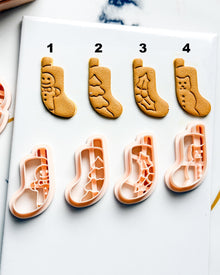 Christmas Stocking Clay Cutters: Holiday Polymer Clay Tools