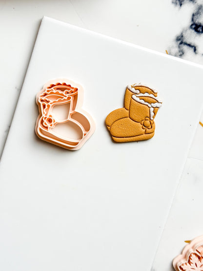 Christmas Boots Ugg Clay Cutter